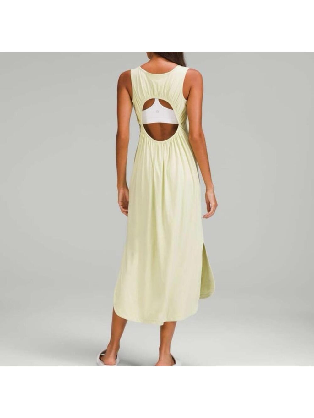 Lululemon Pima Cotton Open-Back Midi dress size 6